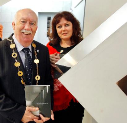 Mayor Long & Helen Carey at Re-Launch of Limerick City Gallery of Art